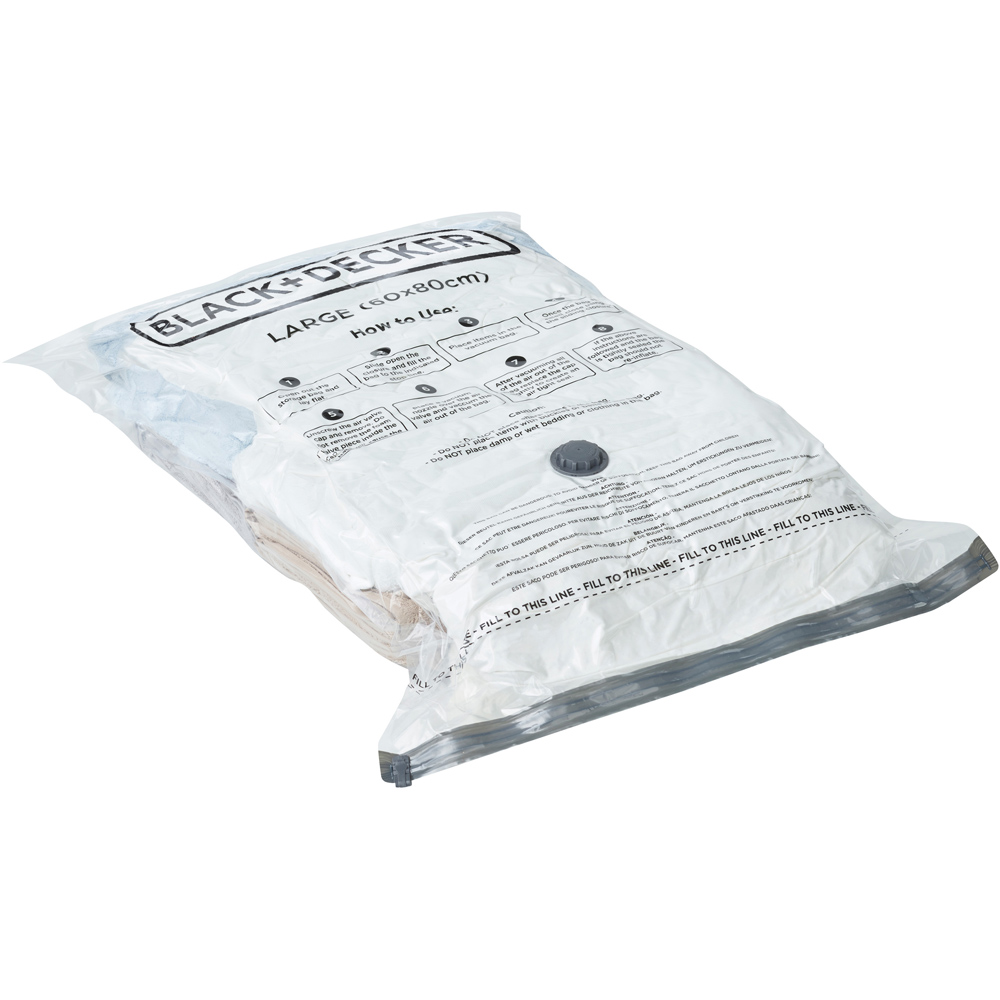 Black + Decker Large Vacuum Storage Bag 3 Pack Image 3