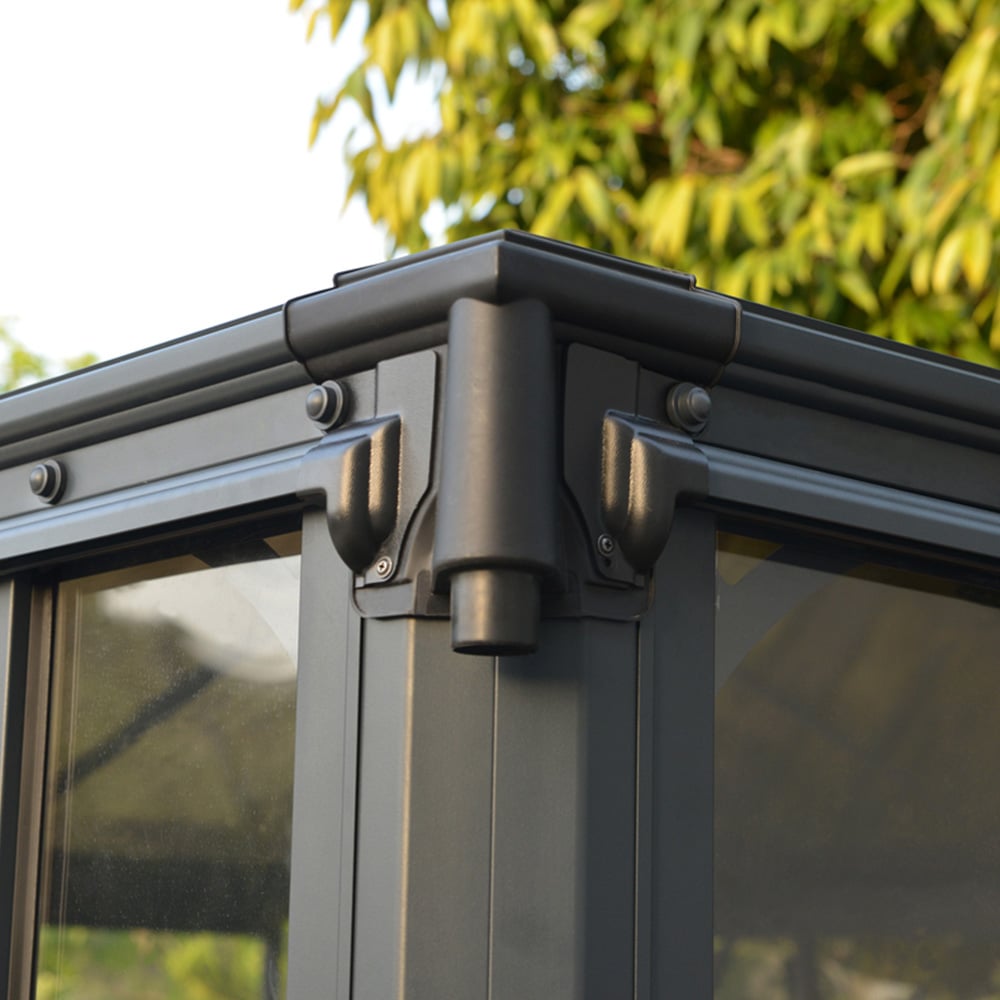 Palram Canopia Ledro 4300 Grey Rectangle Gazebo Image 2