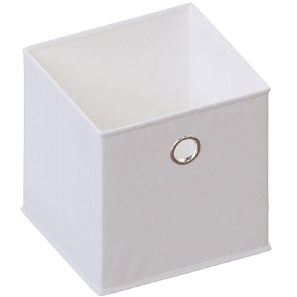 Vida Designs Durham White Cube Basket Image 1