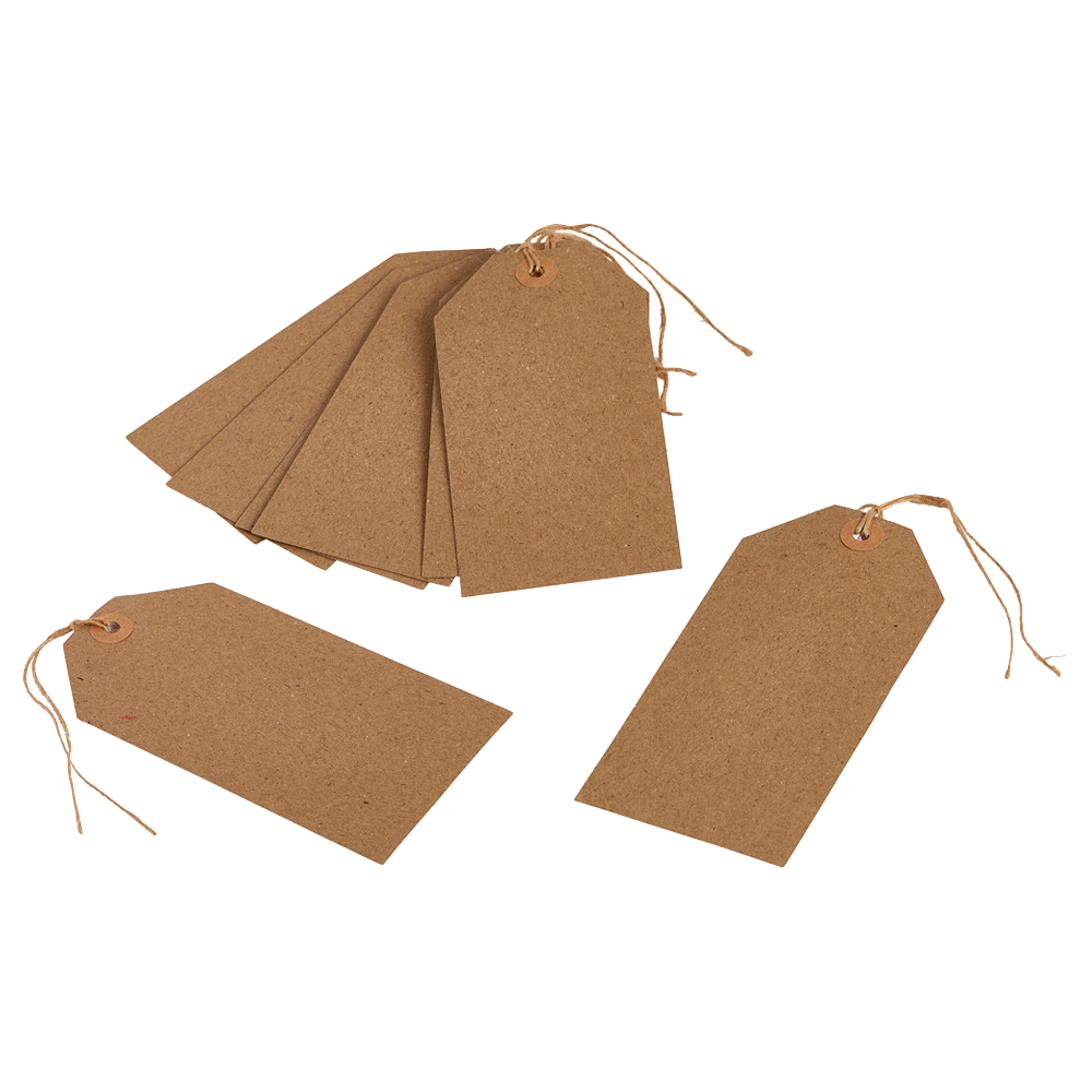 Wilko Kraft Luggage Tags 10 Pack Wilko