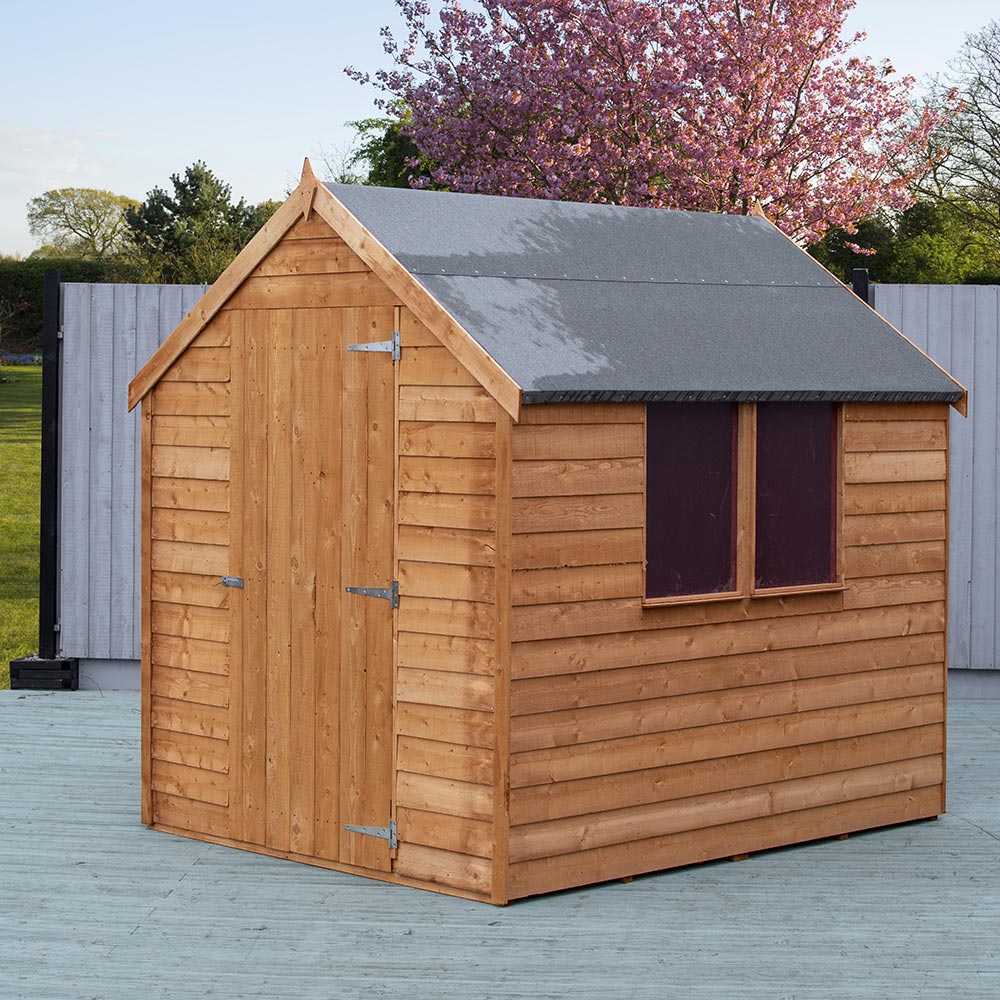 Shire 7 x 5ft Dip Treated Overlap Shed with Window Image 3