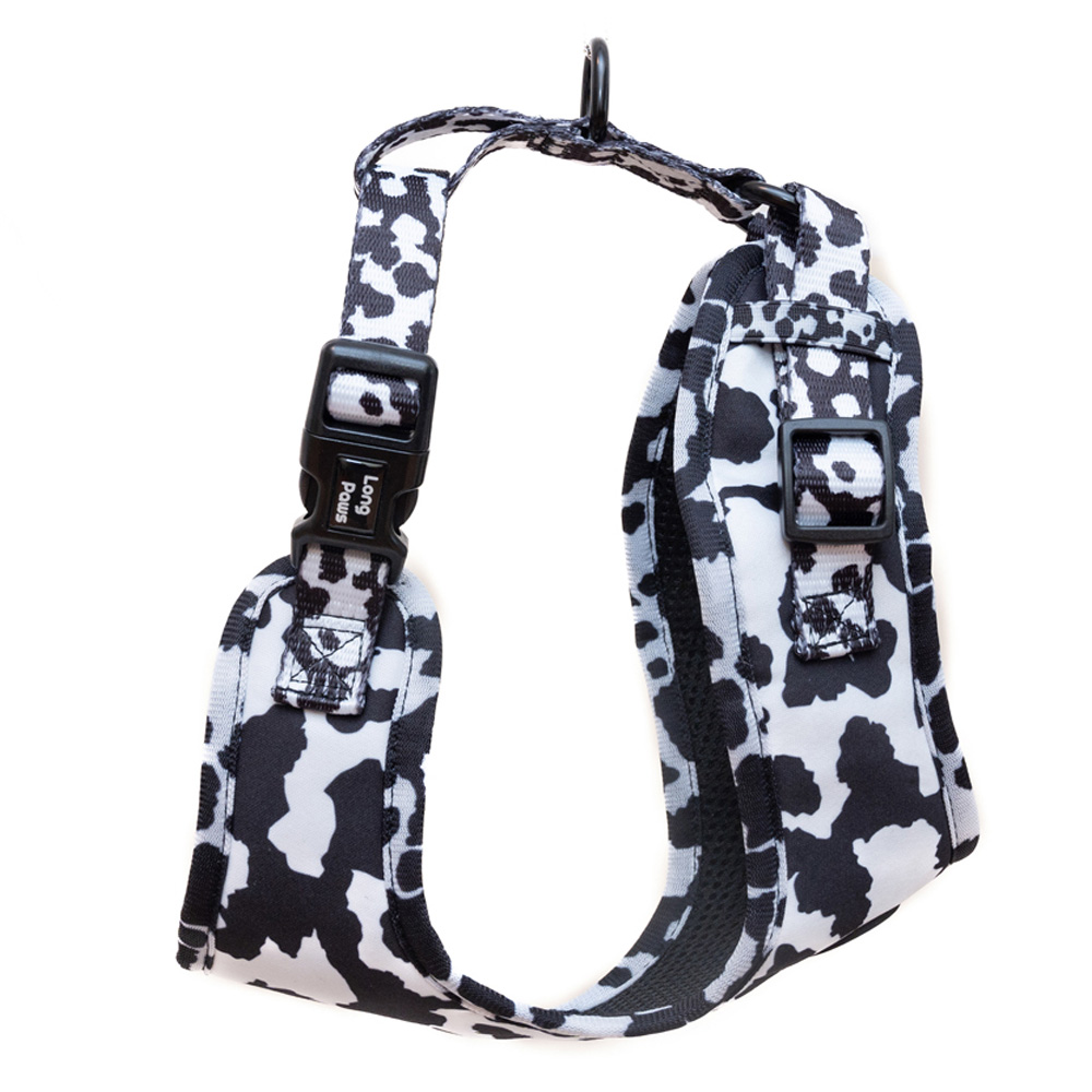 Long Paws Funk the Dog Medium Cow Print Harness Image 2