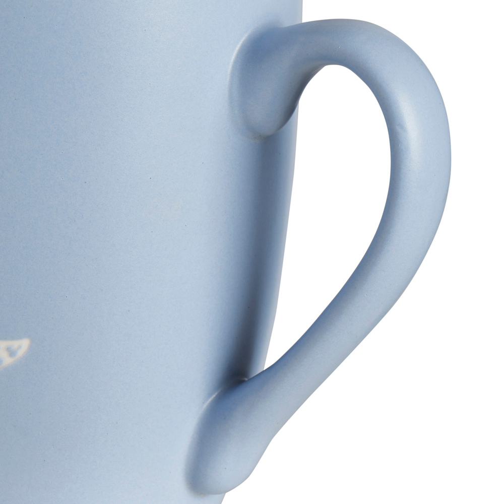 Wilko Blue Floral Linesketch Mug Image 3