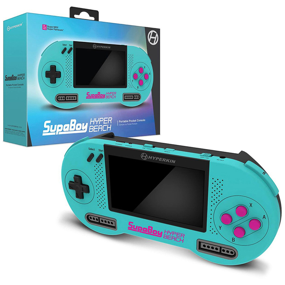 Hyperkin SupaBoy Super NES and Super Famicom Hyper Beach Portable Pocket Console Image 3