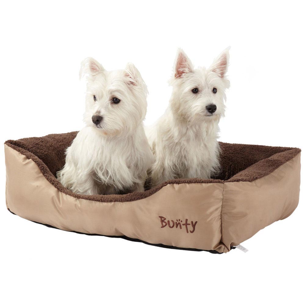 Bunty Deluxe Large Cream Soft Pet Basket Bed Image 5