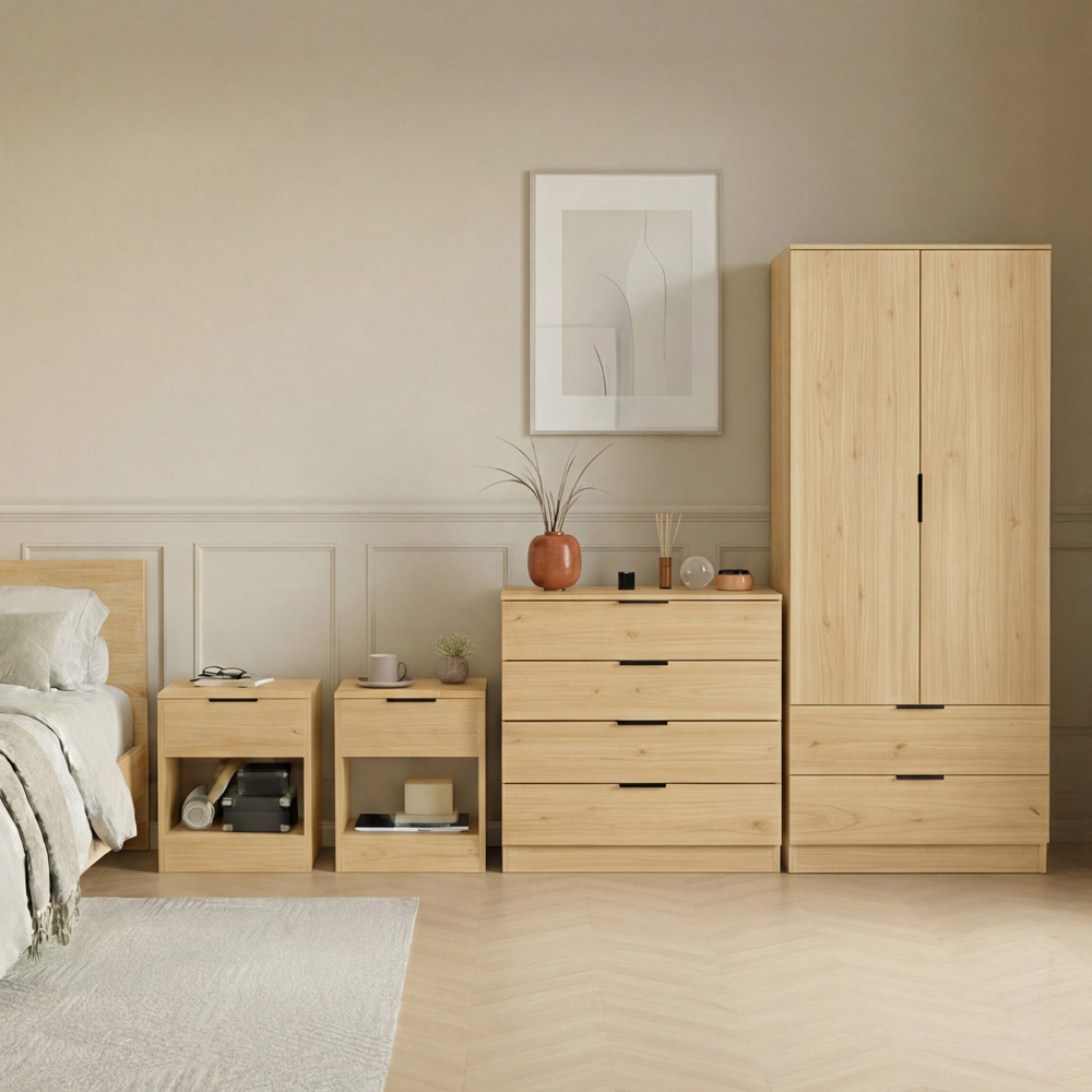 VIDA DESIGNS Trega Pine 4 Piece Bedroom Furniture Set Image 5