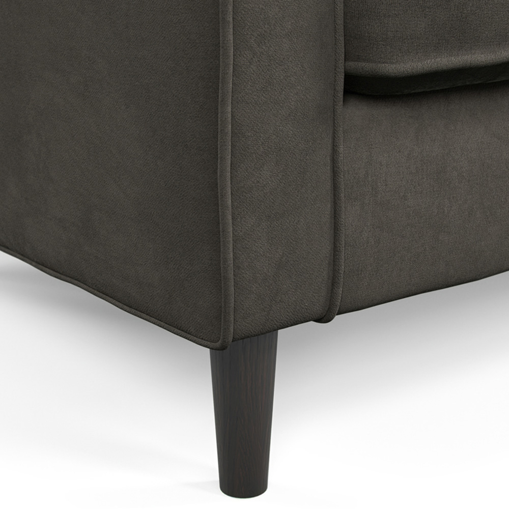 Eden 3 Seater Graphite Chenille Sofa Image 4