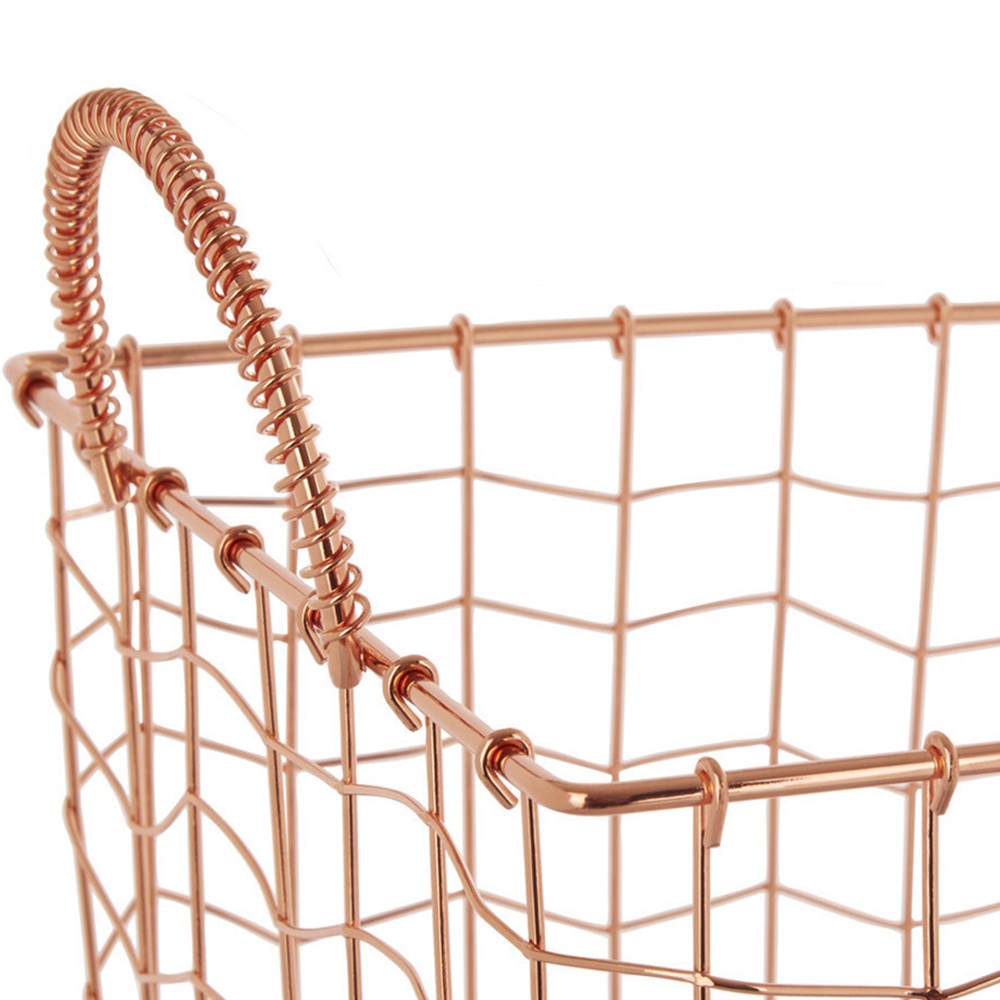Premier Housewares Vertex Wavy Grid Rectangular Wire Basket Image 5