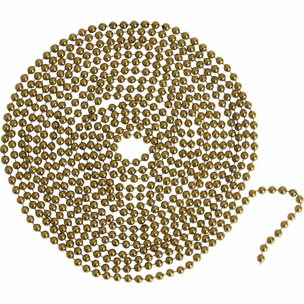 Wilko Luxe Gold Bead Chain 5m Image 1