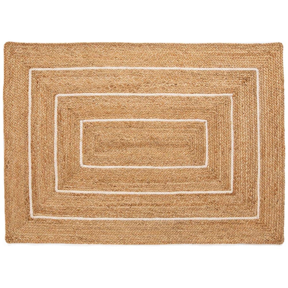 Prestbury Natural Border Braided Rug 120 x 170cm Image 1