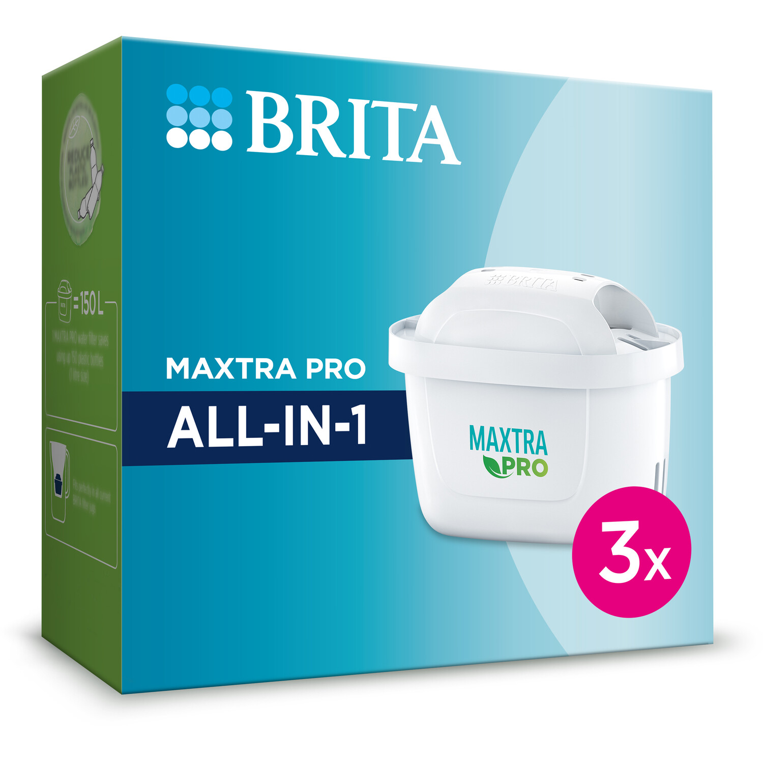 Brita Maxtra Pro All in 1 Filter Cartridge 3 Pack Image 1