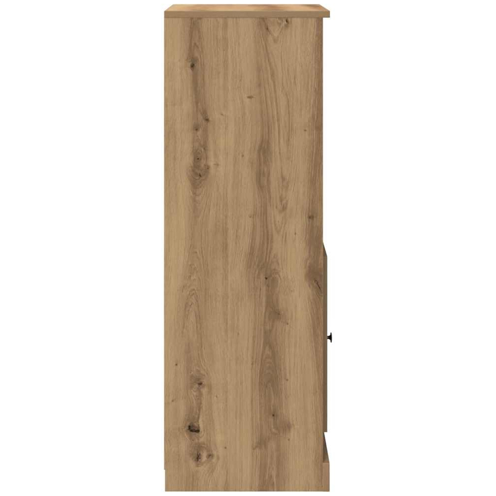 vidaXL Single Door 2 Shelf Artisan Oak Highboard Image 6