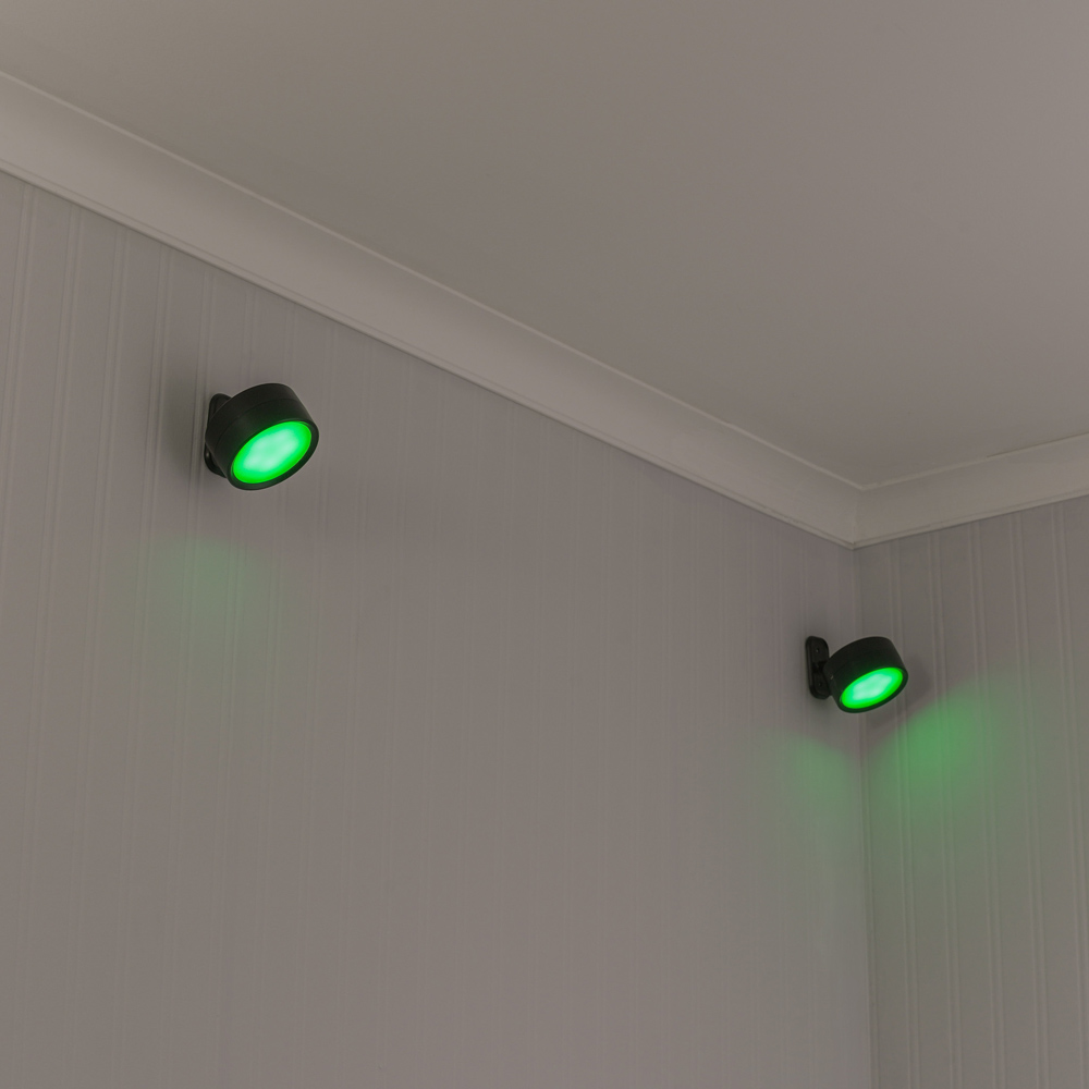ValueLights Marshall Black Rechargeable Easy Fit 360 RGB Spotlight 2 Pack Image 5