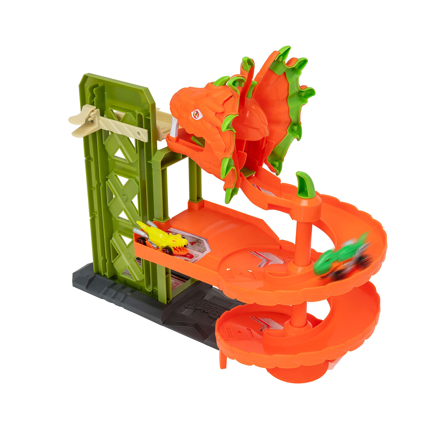 Teamsterz Snake Pit Garage with 2 Cars - Orange Image 7