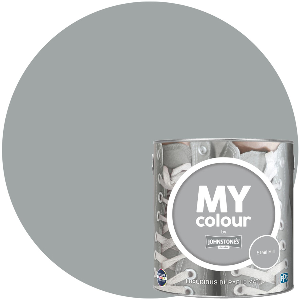 Johnstone's MY Colour Luxurious Durable Matt Paint Steel Mill Image 4