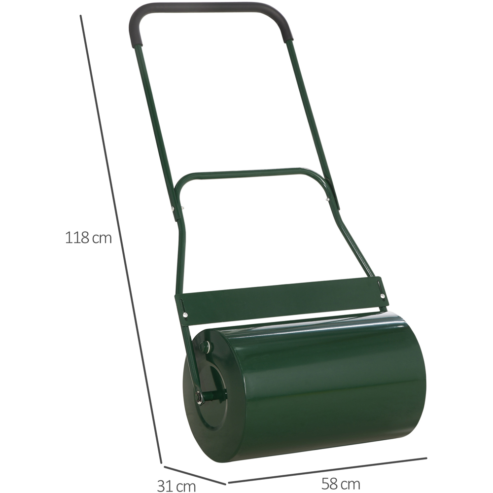 Outsunny 40L Green Fillable Collapsible Lawn Roller Image 8