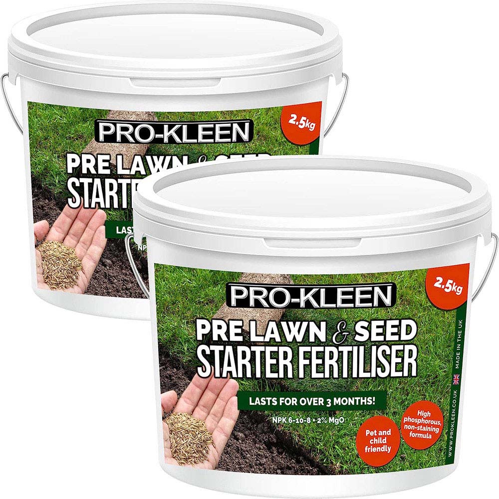 Pro-Kleen Pre Lawn and Seed Starter Fertiliser 5kg 2 x 2.5kg Image 1