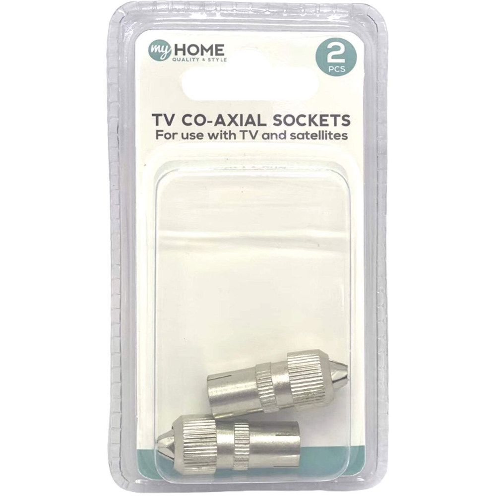 My Home TV Co-Axial Sockets 2 Pack Image