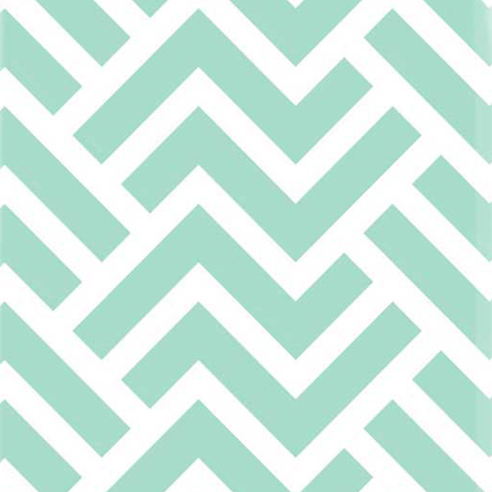 Warren Reed Designer Medium Green Geometric Pattern Suitcase Image 3