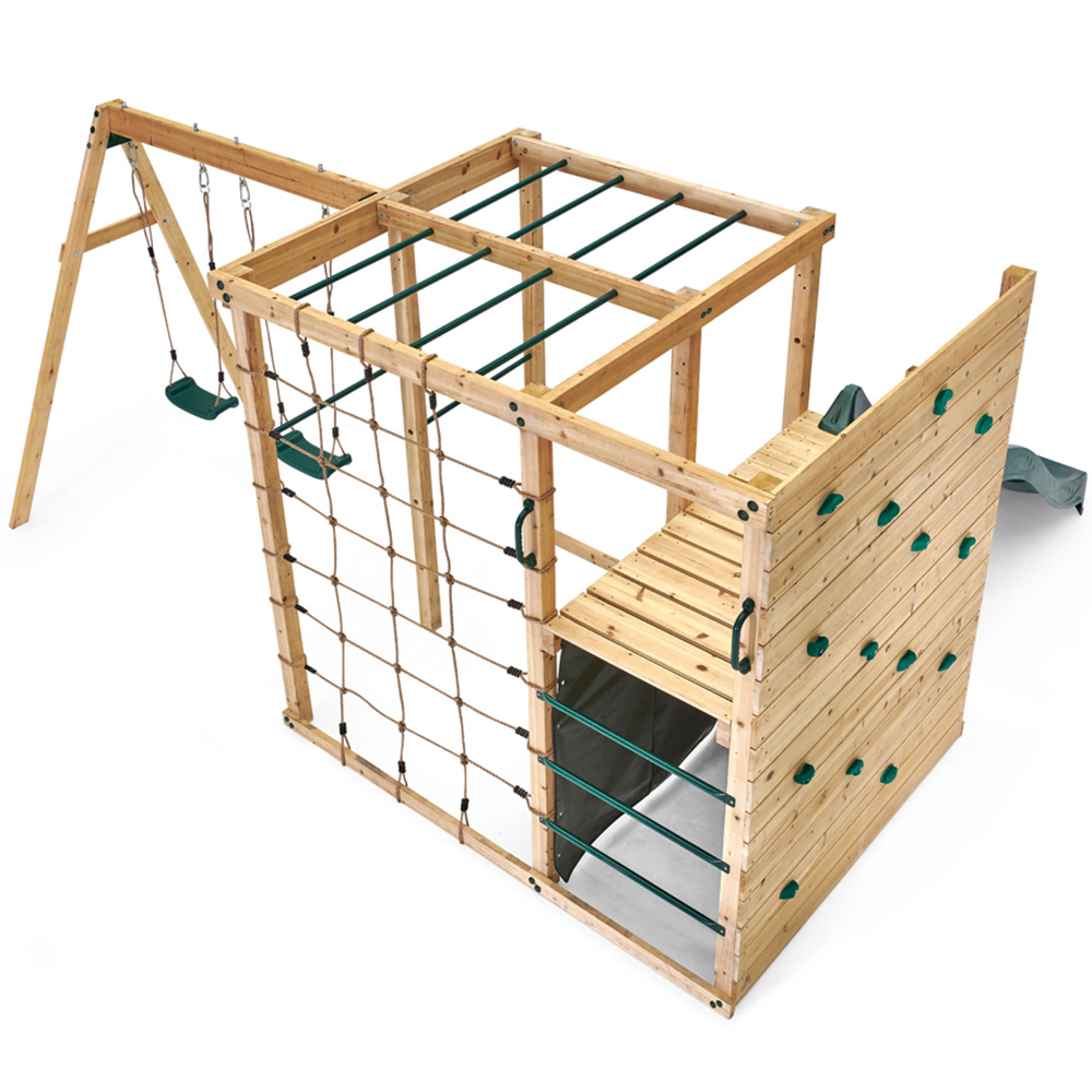 Plum Play Climbing Cube Wooden Playcentre with Swing Image 4