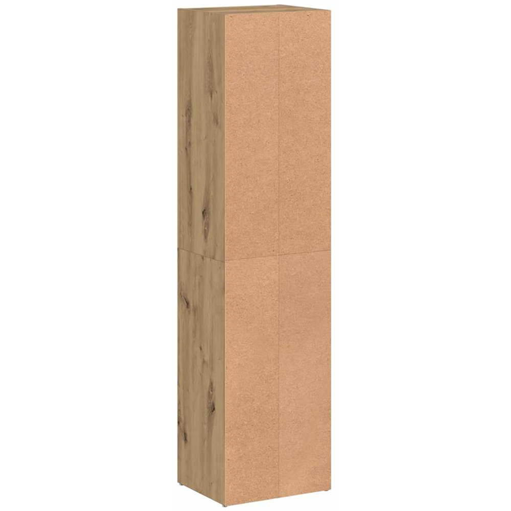 vidaXL 3 Shelf Artisanal Oak Bookcase Image 6