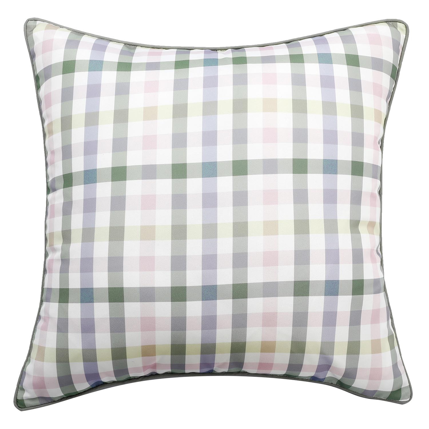 Gingham Outdoor Cushion Image 1