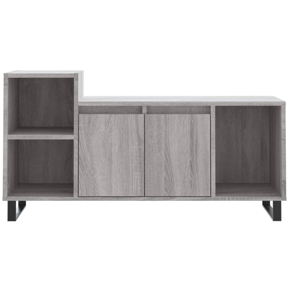 vidaXL 2 Door 3 Shelf Grey Sonoma TV Cabinet Image 5