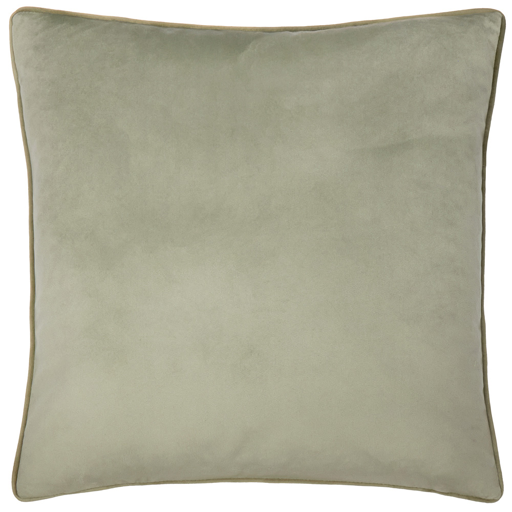 Furn Christmas Meridian Sage and Green Velvet Cushion 55 x 55cm Image 1