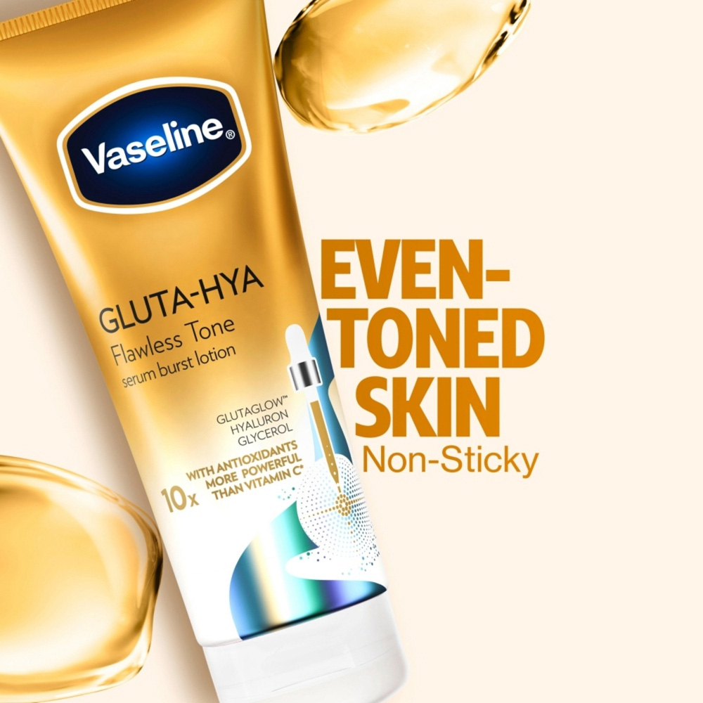 Vaseline Gluta-Hya Flawless Serum Burst Glow Body Lotion 200ml 6 Pack Image 6