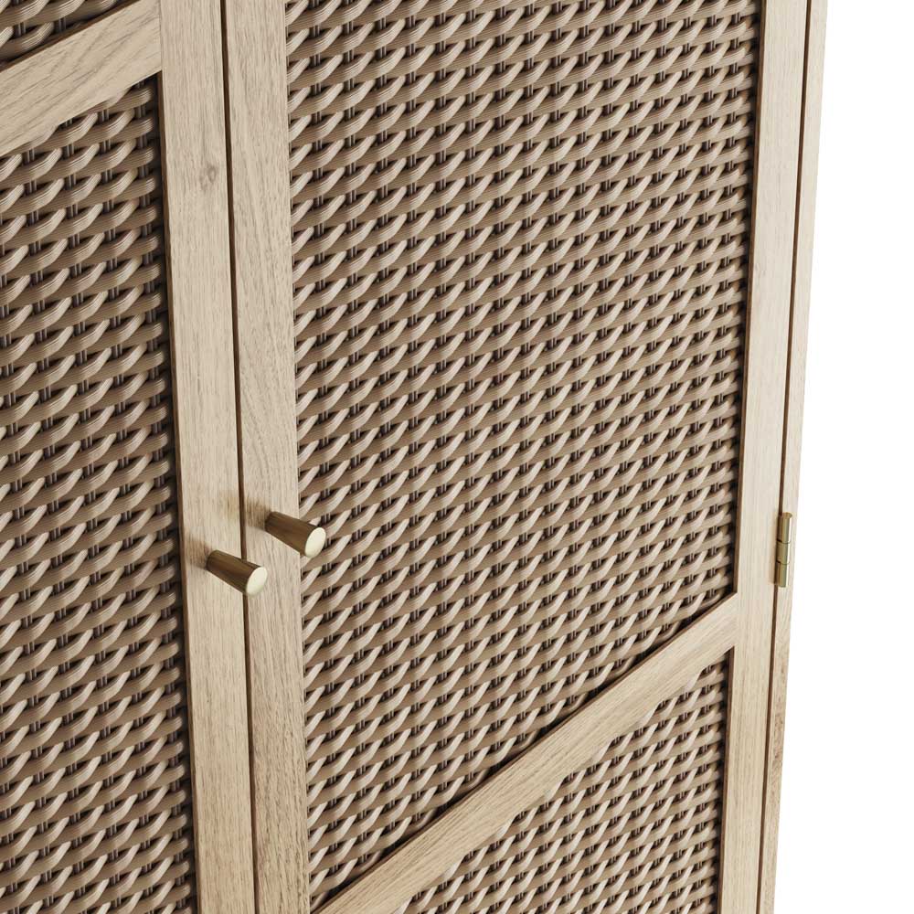 Bordeaux 2 Door Oak Effect Wardrobe Image 5