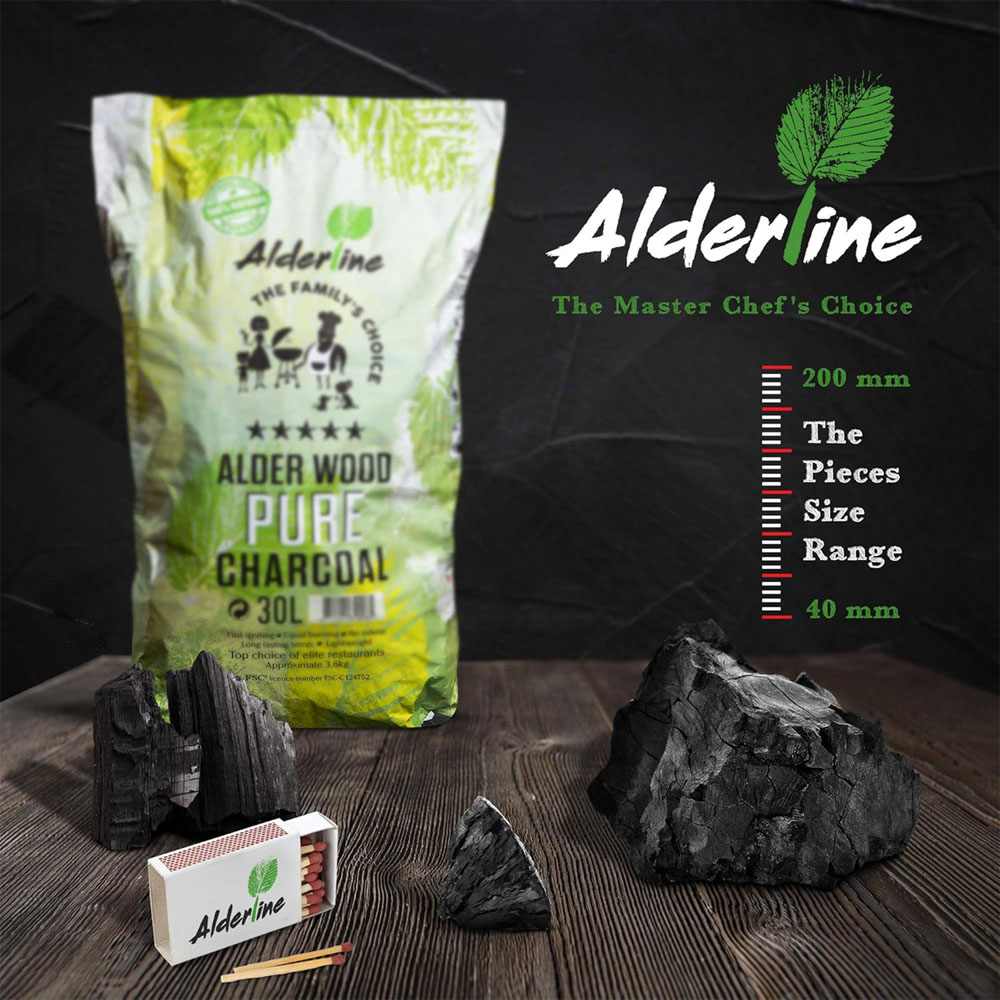 RoyalFire Alderline Pure Alder Charcoal Bag 5kg Image 3