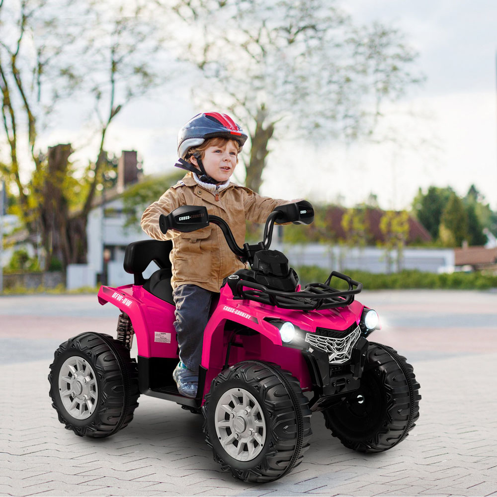 Costway Pink Electric Powered Kids Ride On ATV 12V Image 3