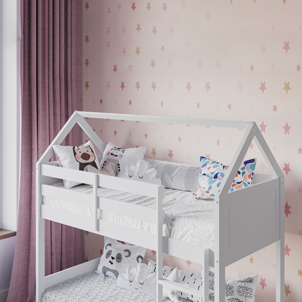 Flair Plation Shorty White Low Play House Bunk Bed Image 2