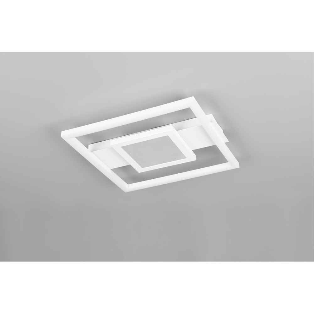TRIO Wheeler White Matt Integrated LED Ceiling Light Image 4