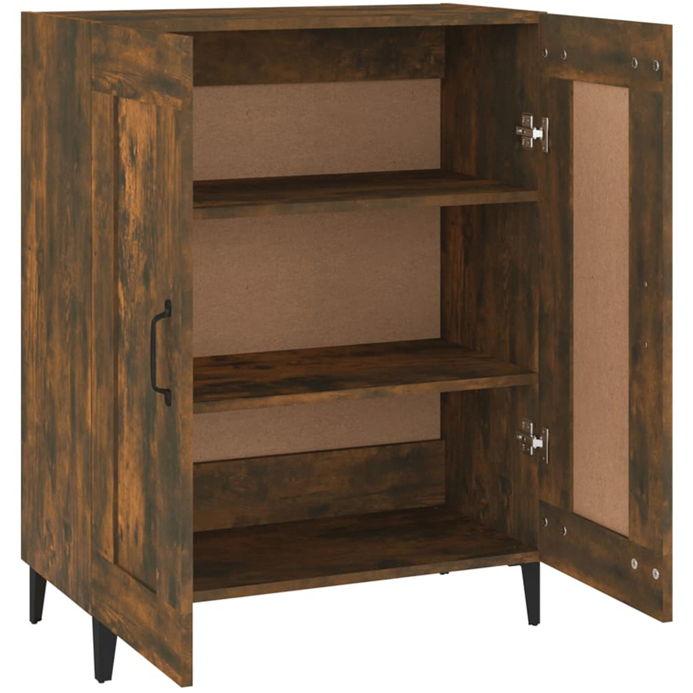 vidaXL 2 Door Smoked Oak Sideboard Image 7