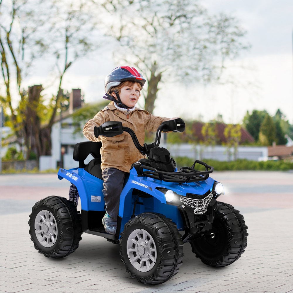 Costway Blue Electric Powered Kids Ride On ATV 12V Image 4