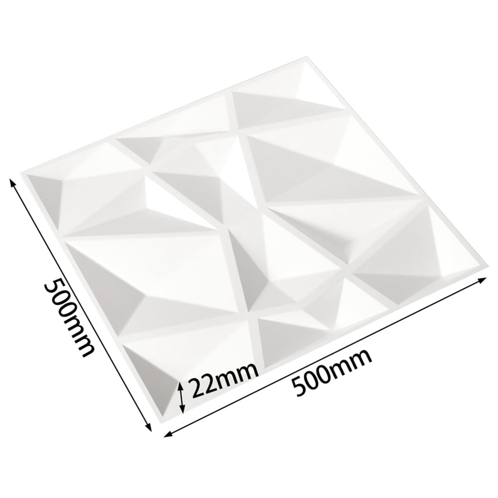 Living and Home 3D Diamond Wall Panel 12 Pack Image 9