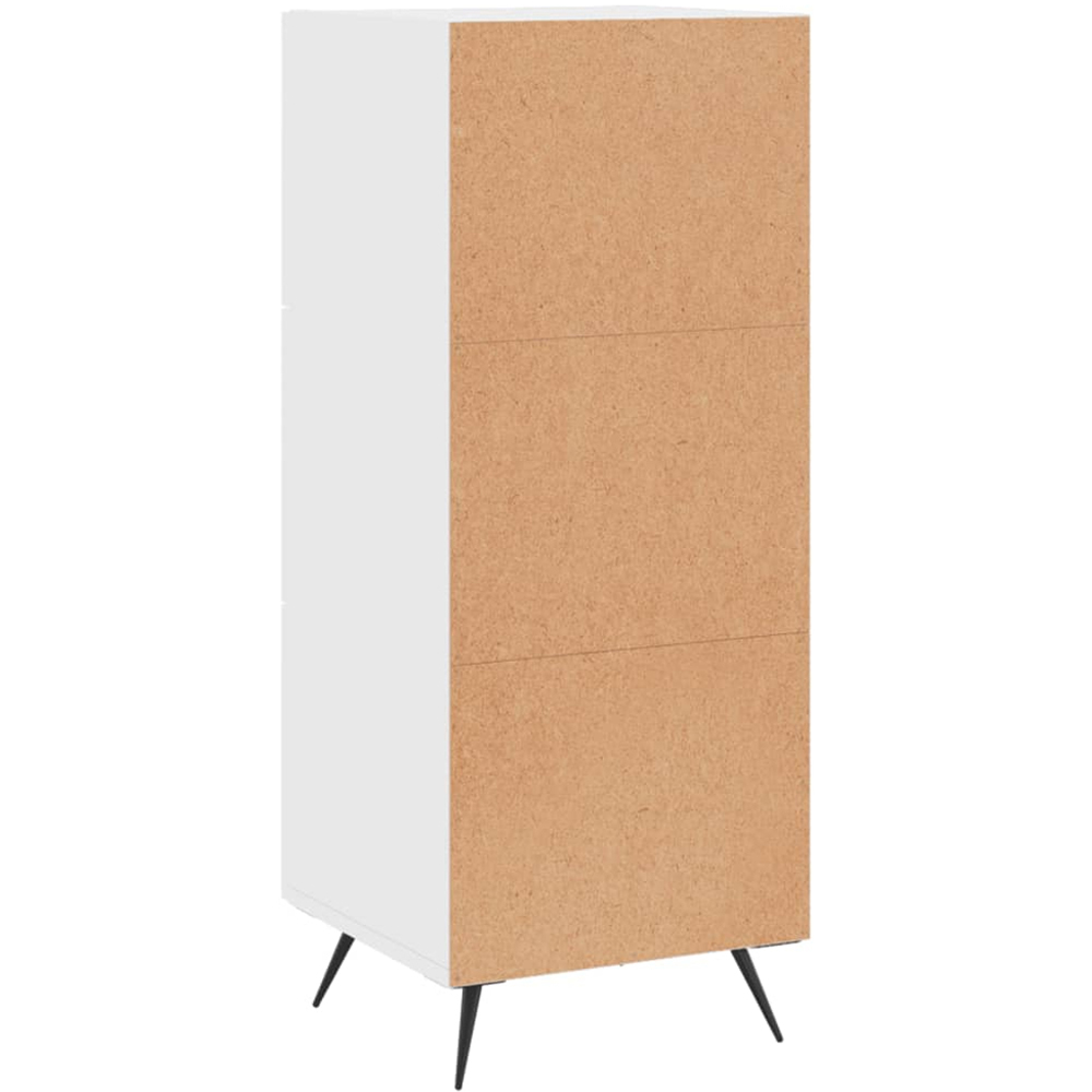 vidaXL 3 Drawer High Gloss White Sideboard Image 8