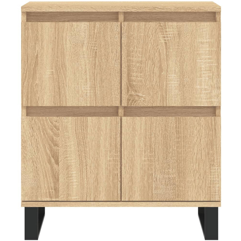 vidaXL 4 Door Sonoma Oak Sideboard Image 5