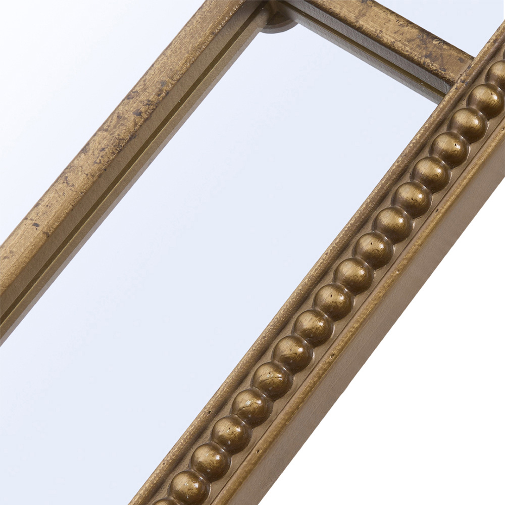 Living and Home Gold Arched Vintage Wall Mirror 102 x 65cm Image 5