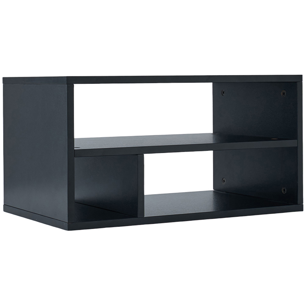 Living and Home 3 Shelf Black Desktop Printer Stand Image 2