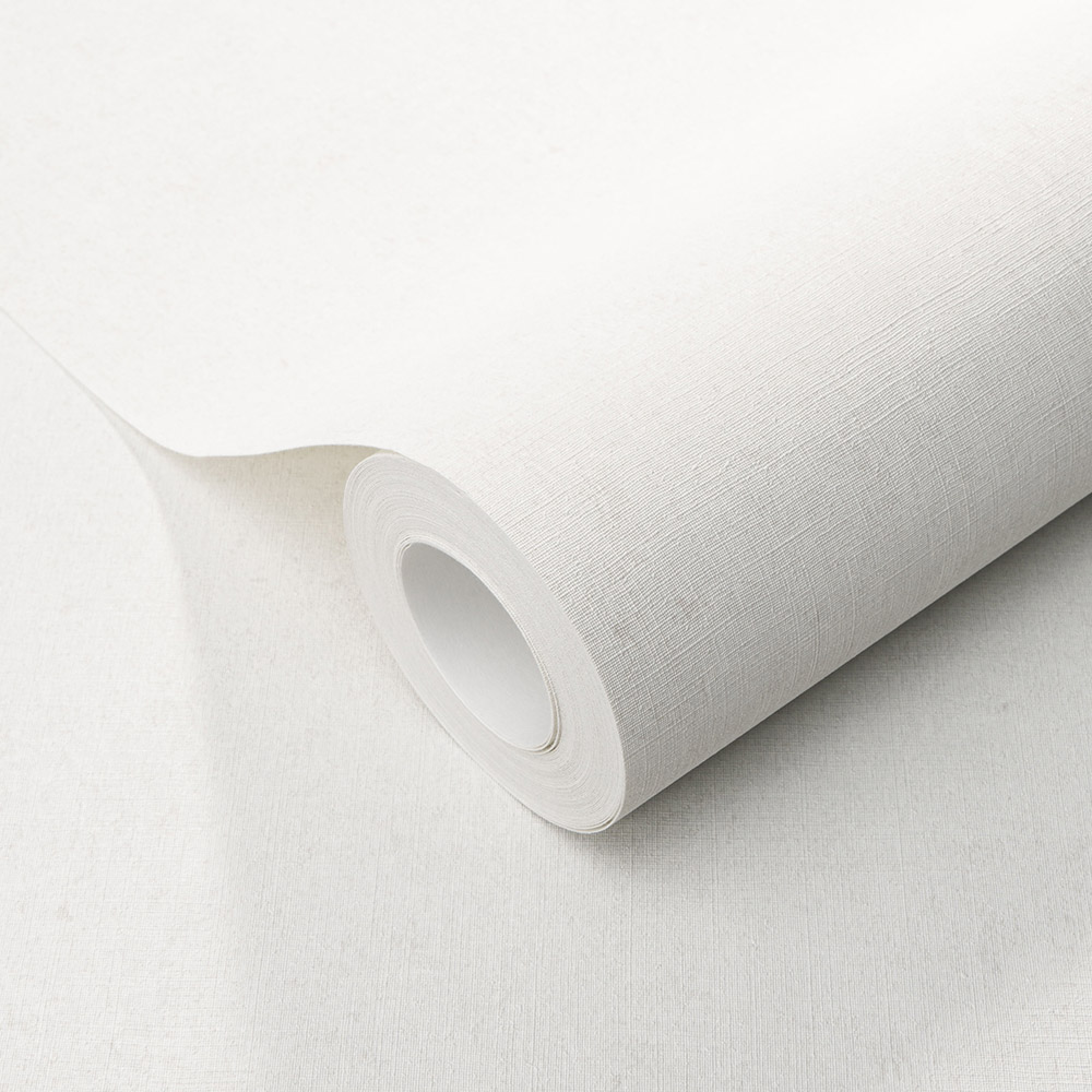 Erismann Dash Plain White Vinyl Wallpaper Image 3