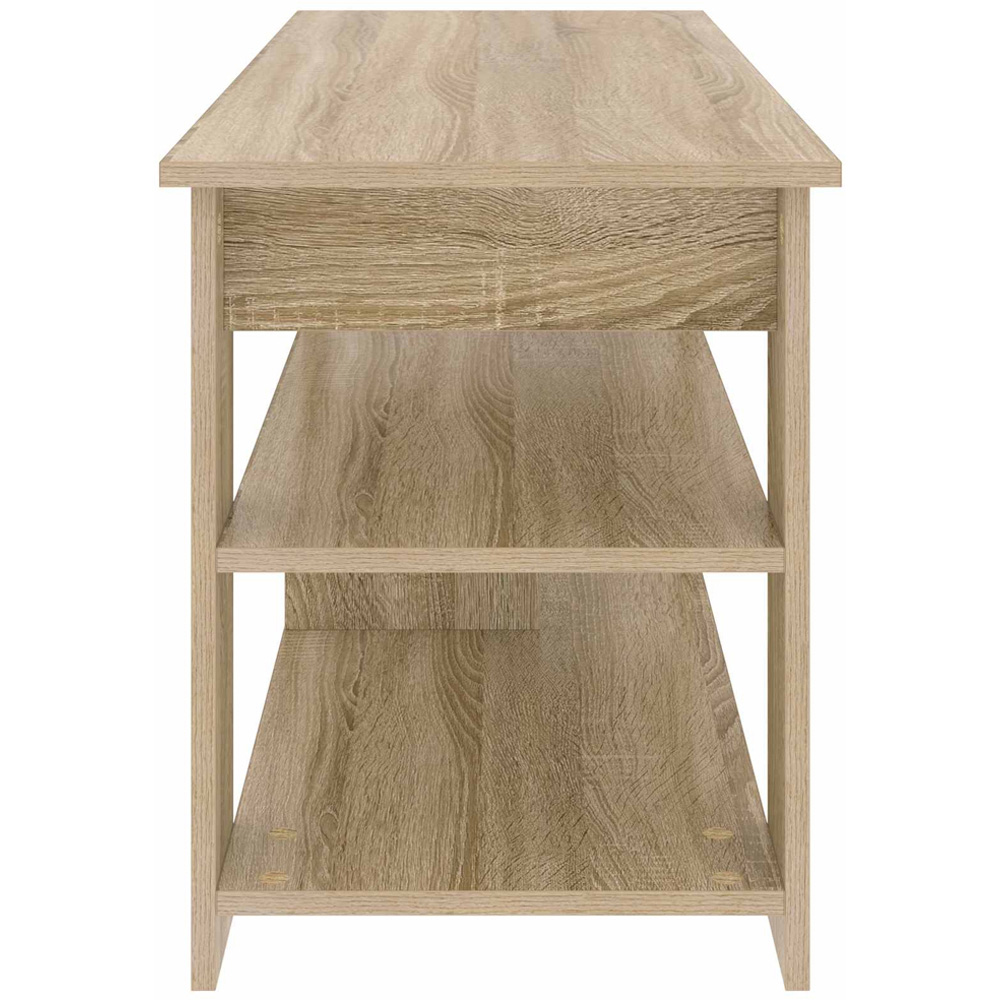 vidaXL 2 Shelf Sonoma Oak Wide TV Stand Image 6