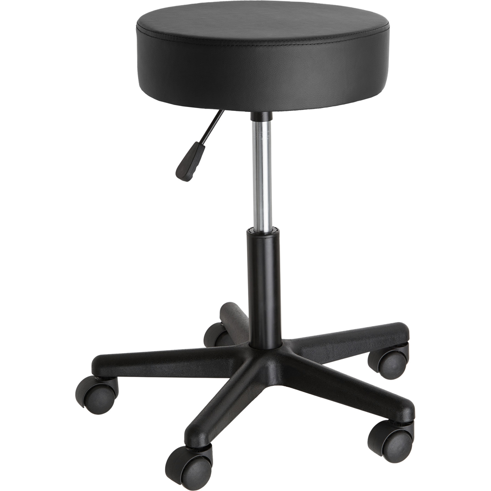 tectake Werner Black Swivel Desk Stool Image 2