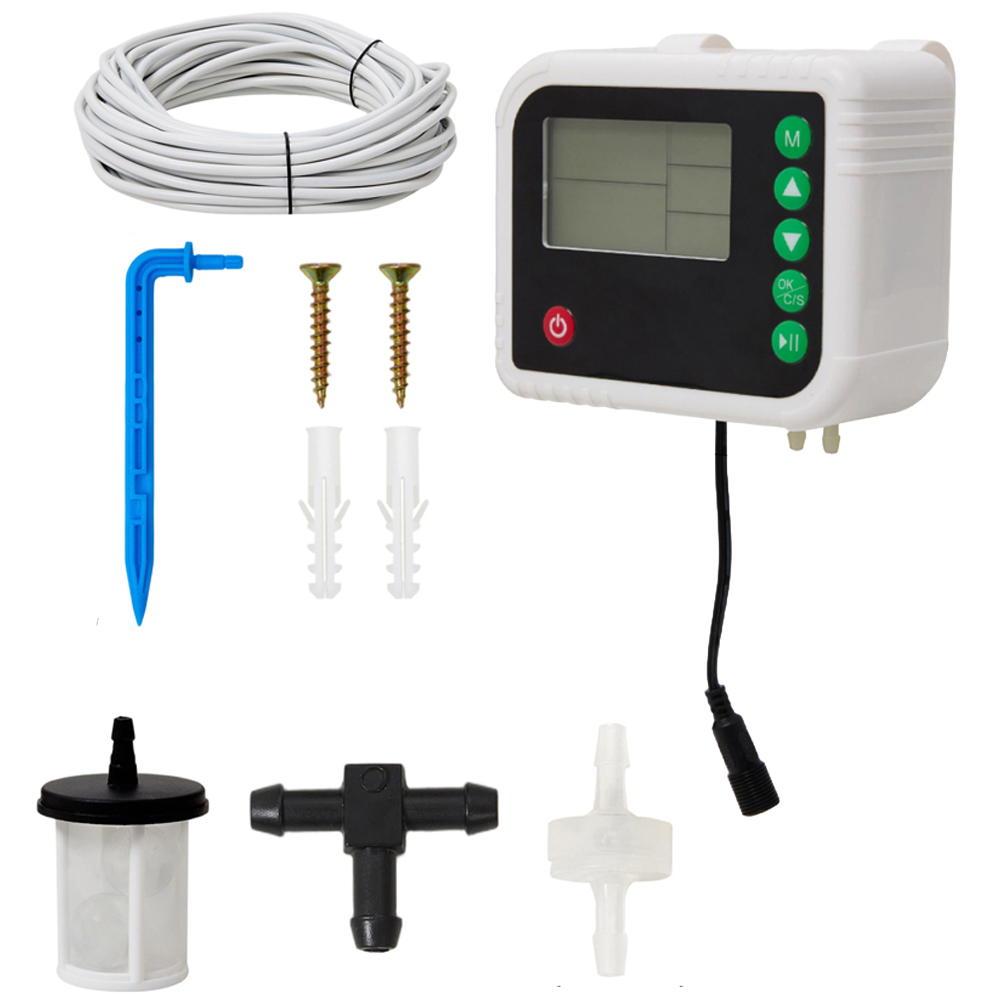 Living and Home 15 Pot Solar-Powered Automatic Watering Drip Irrigation System Kit Image 1