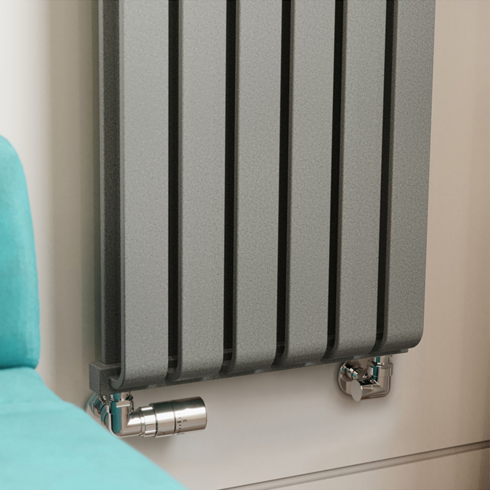 Terma Warp Room 3870 BTU Salt n Pepper Radiator 1800 x 395mm Image 6