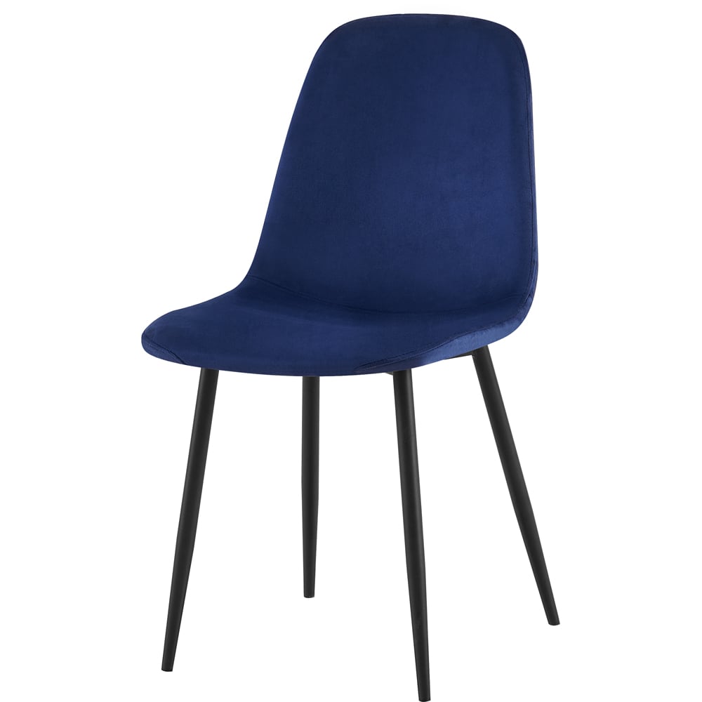 DS Living Luxe Set of 2 Medieval Dining Chairs with Black Powder Legs Image 2