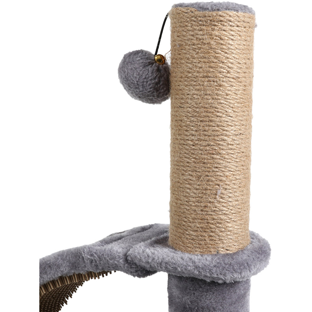 Grey Grooming Arch Cat Scratching Post Image 3