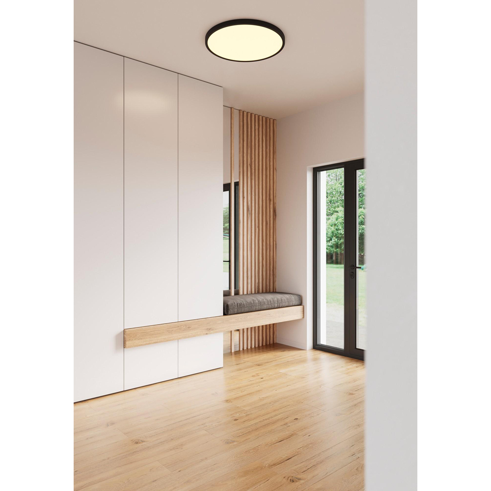 Nordlux Oja Smart 60 3500 Lumens 2700-6500K Black LED Ceiling Light Image 2