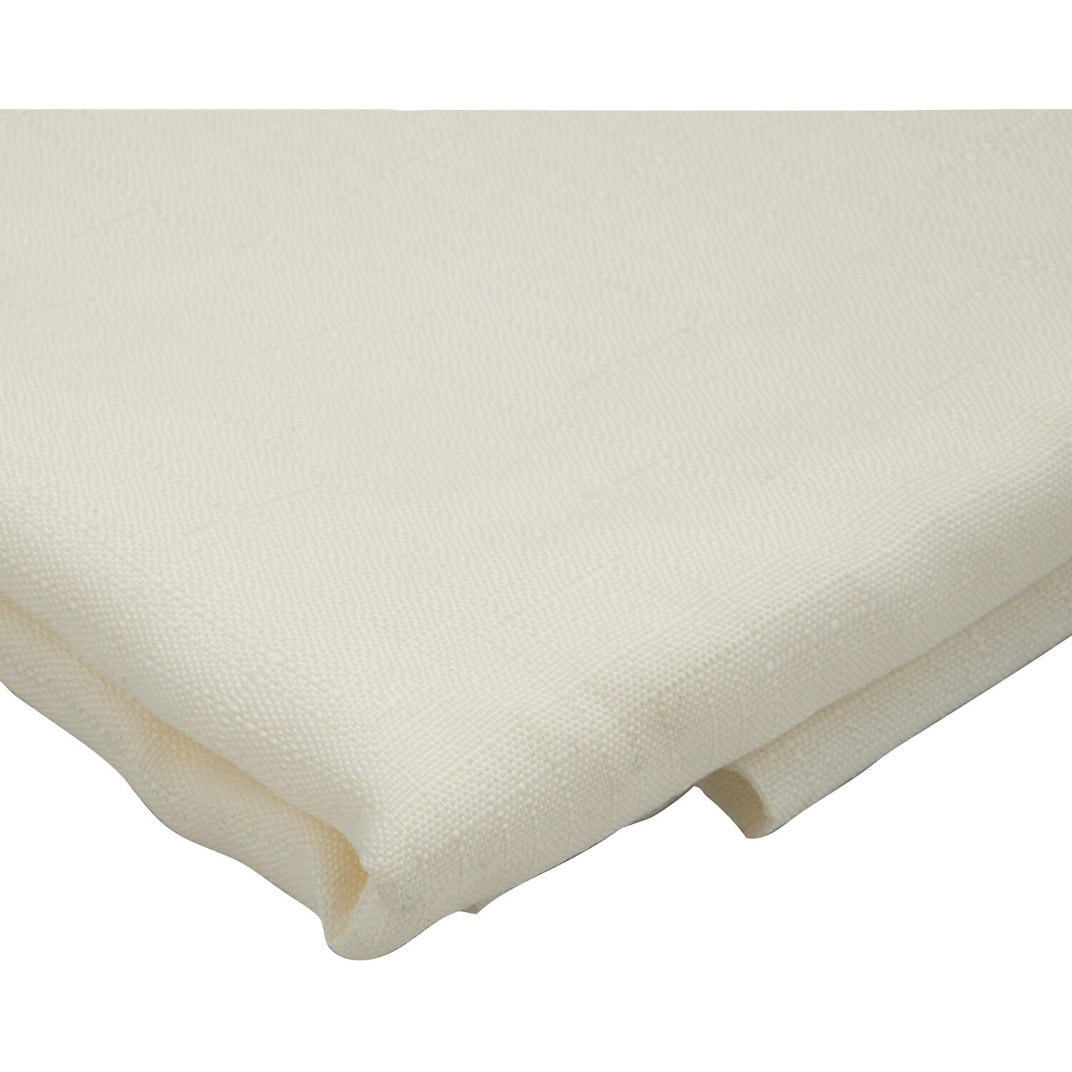 Divante White Linen Look Tablecloth 180 x 130cm Image 4